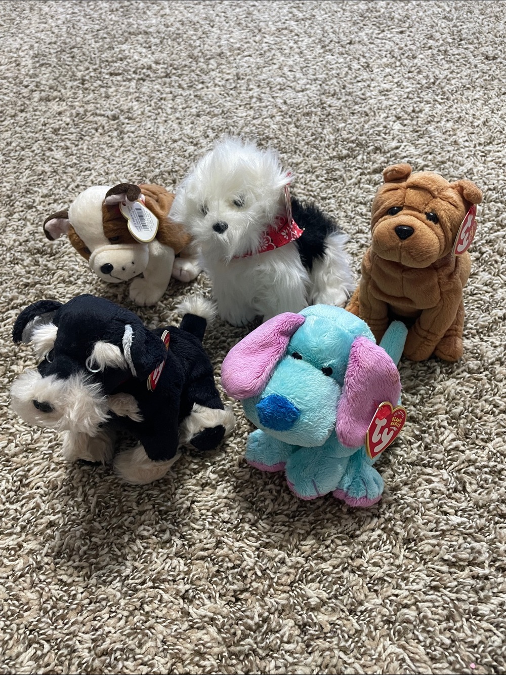 Set of Beanie Babies Dogs